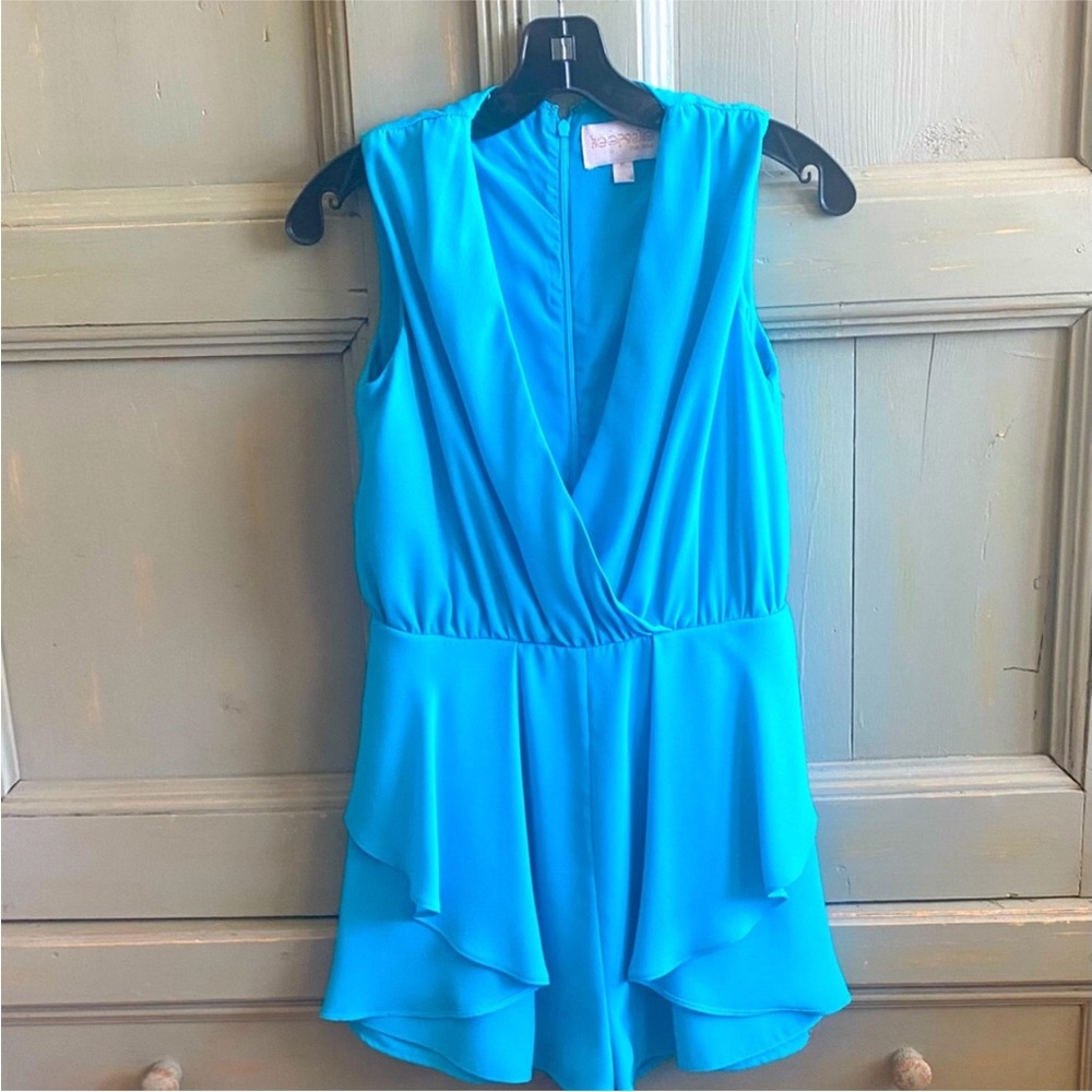 Keepsake Teal V-Neck romper